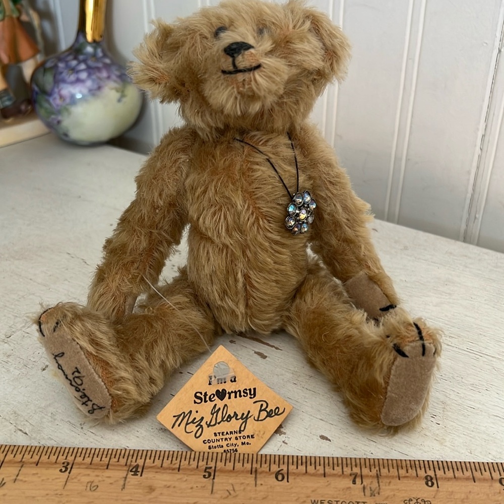 1985 Signed Stearnsy mohair teddy bear